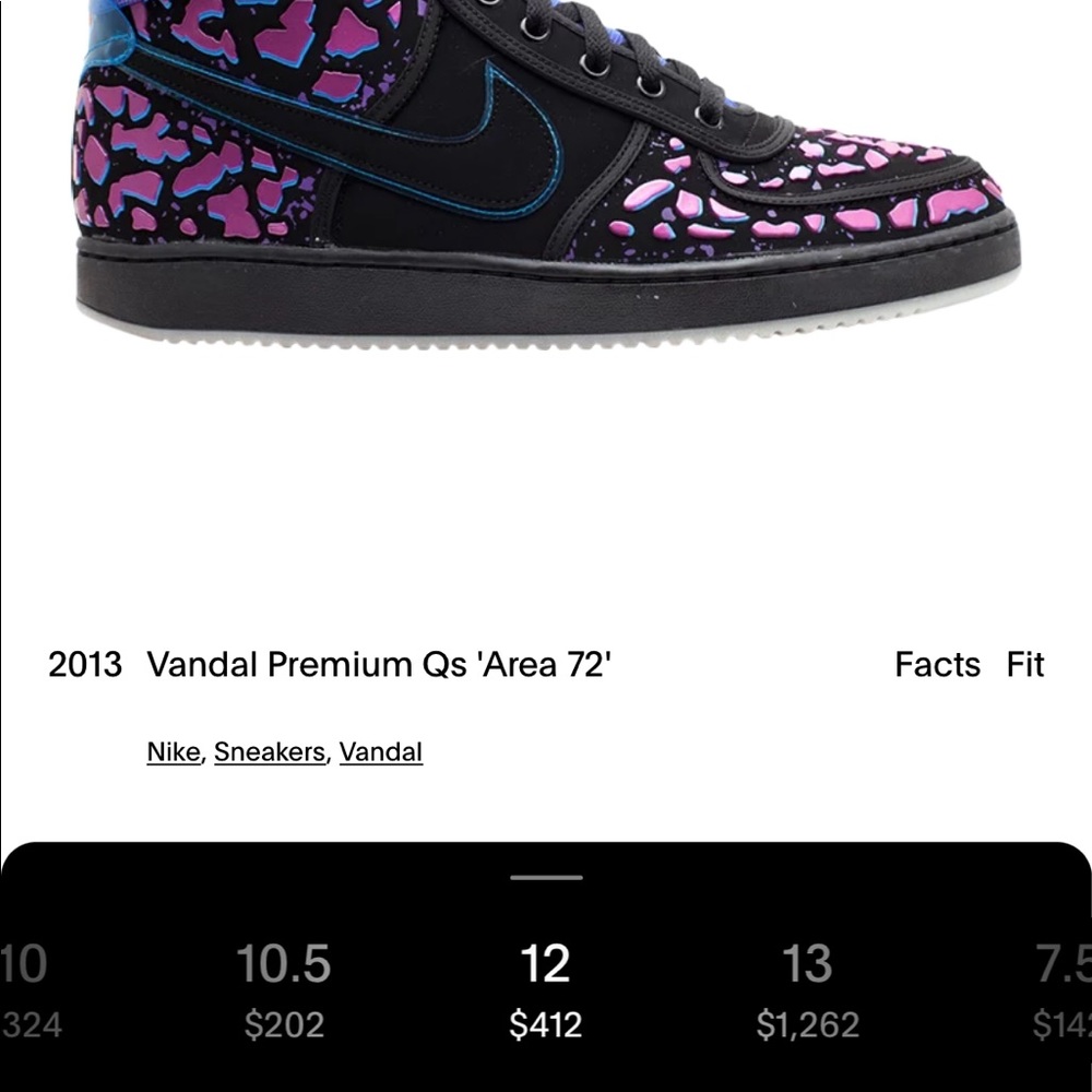 Nike Vandal premium QS “Area 72” size 11 no box